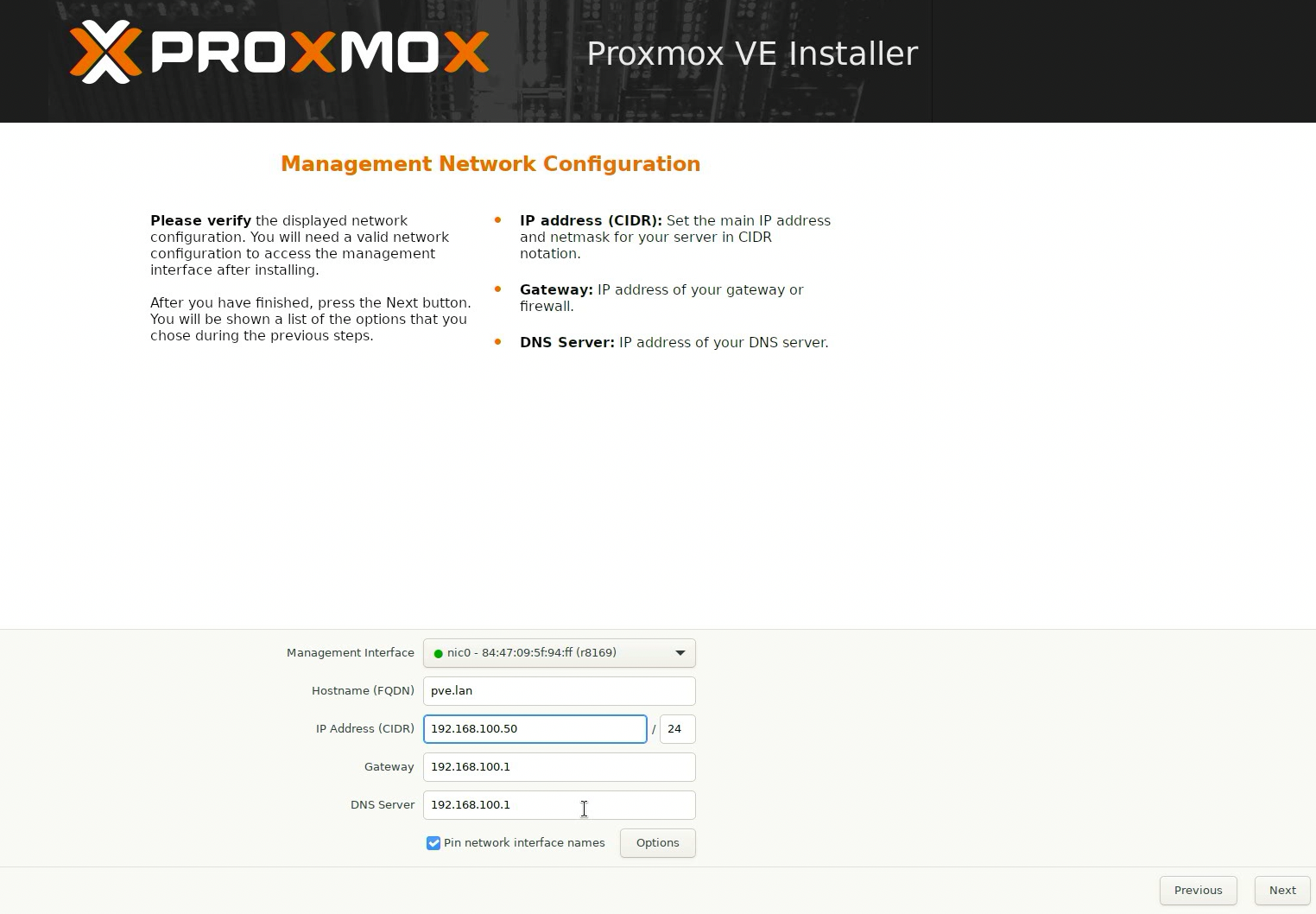 Network Config